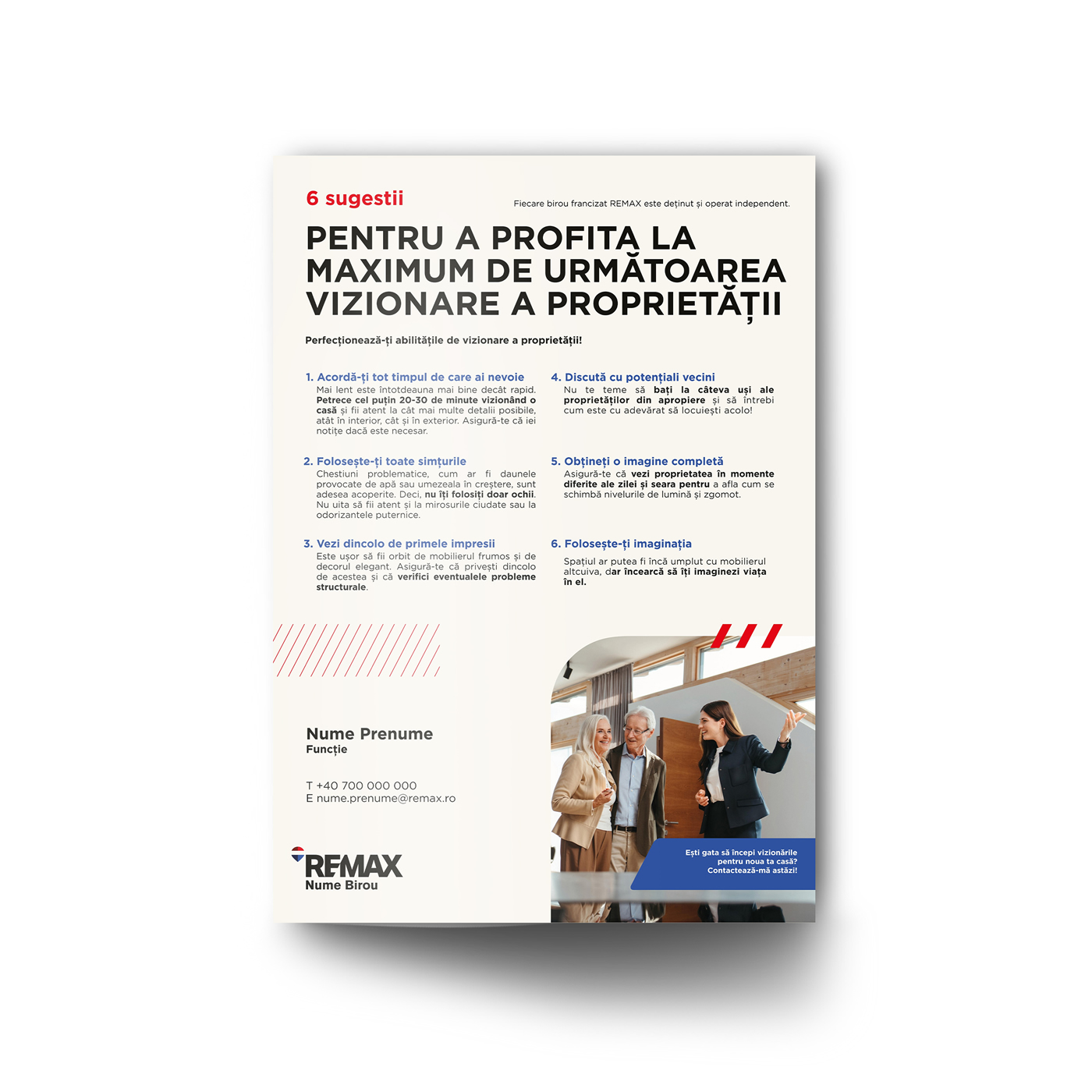 Pliant A5 - 6 sugestii pentru vizionarea proprietății Pliant A5 - 6 sugestii pentru vizionarea proprietății